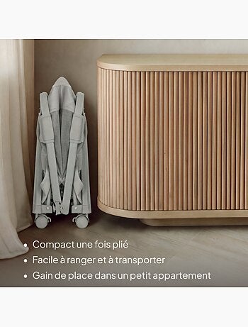 Lit cododo bébé 4en1 lionelo luna - berceau - réglable en hauteur et inclinaison - matelas inclus