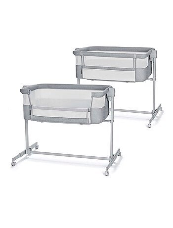 Lit Cododo Kinderkraft NESTE UP 2 avec Matelas Inclus, 5 Hauteurs Réglables et Roues Freinées