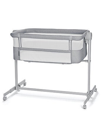 Lit Cododo Kinderkraft NESTE UP 2 avec Matelas Inclus, 5 Hauteurs Réglables et Roues Freinées
