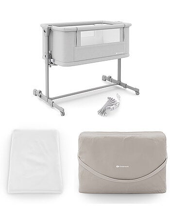 Lit cododo Kinderkraft NESTEE GROW 2 3en1 matelas extensible pieds télescopiques sangles