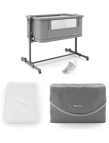 Lit cododo Kinderkraft NESTEE GROW 2 3en1 matelas extensible pieds télescopiques sangles