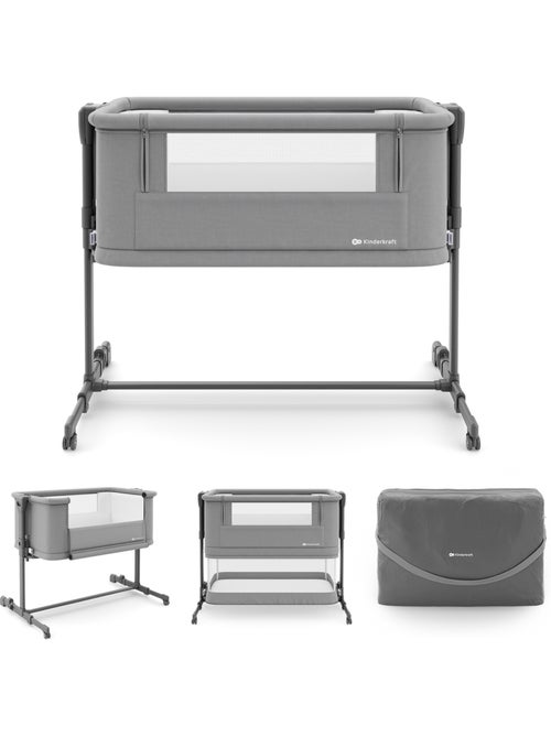 Lit cododo Kinderkraft NESTEE GROW 2 3en1 matelas extensible pieds télescopiques sangles - Kiabi
