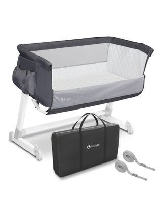 Lit cododo LIONELO Théo 2en1 - Matelas inclus - 0-9 kg - Hauteur et inclinaison réglables