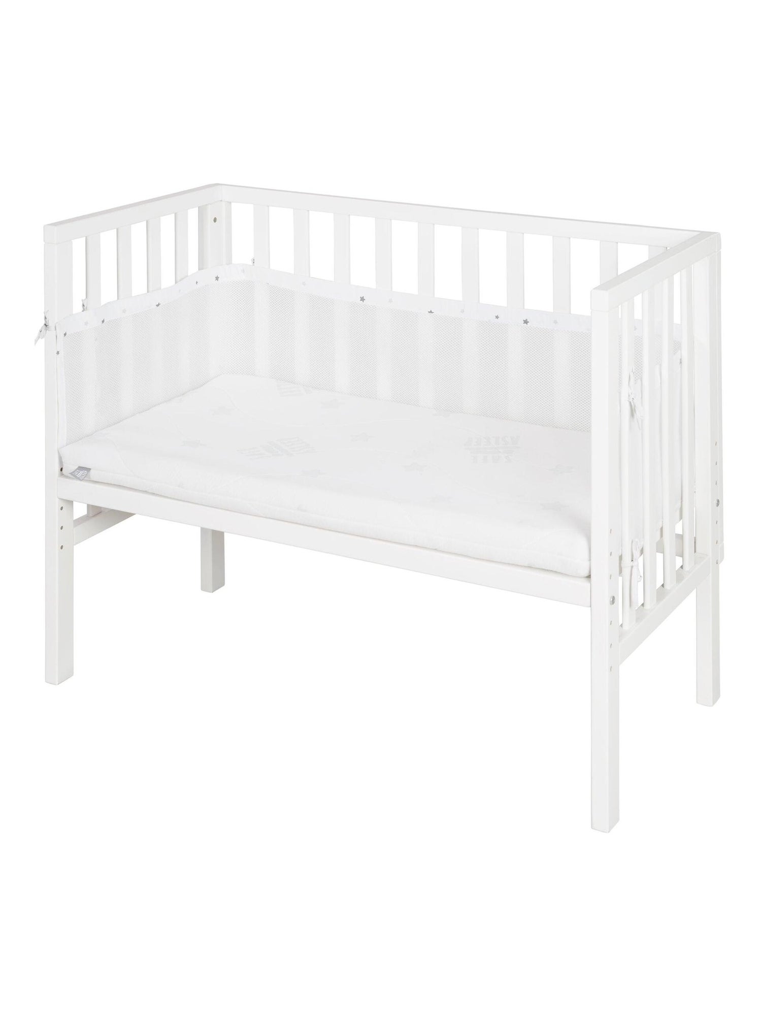 Lit Bébé Portable Pliable - Lit De Cododo, Barrière De Sécurité - Dimensions 127x66x75 Cm, Pour 0-36 Mois - 4