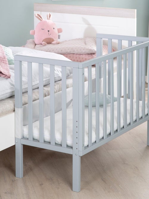 Lit cododo pour nouveau-né avec matelas respirant et barrière en toile 'Roba' - Kiabi