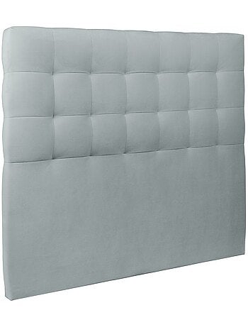 Lit coffre avec tête de lit capitonnée Velours