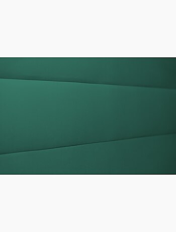 Lit coffre avec tête de lit lignes Velours