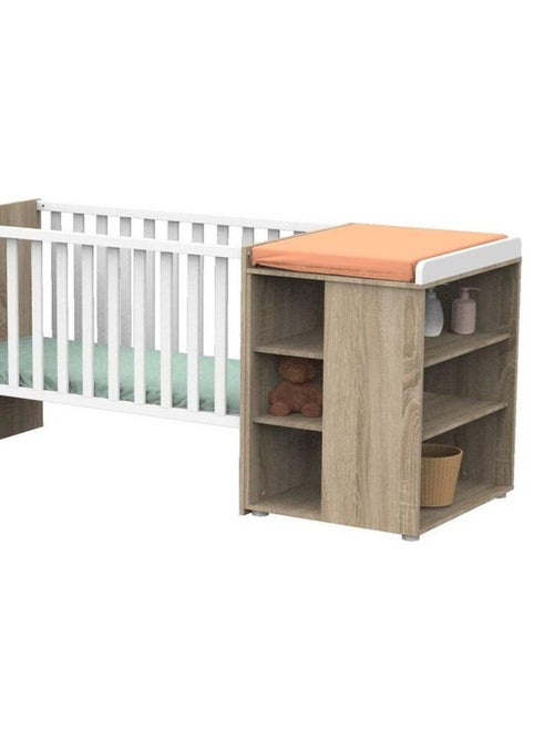 LIT COMBINE EVOLUTIF 120x60 BLANC NOVA BLANC LIN NOVA - Kiabi