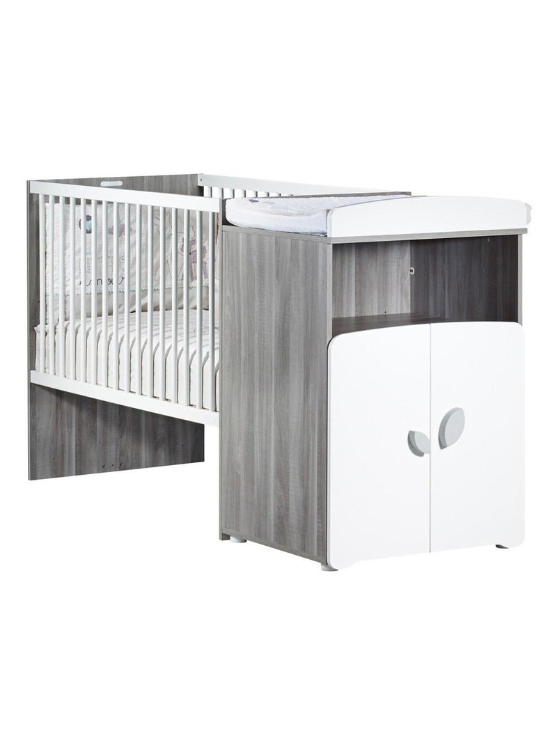 Lit combiné LEAF - BABYPRICE Gris - Kiabi