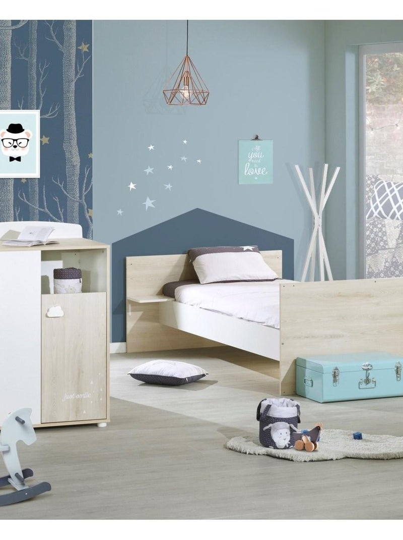 Lit combiné SMILE - BABYPRICE Blanc - Kiabi