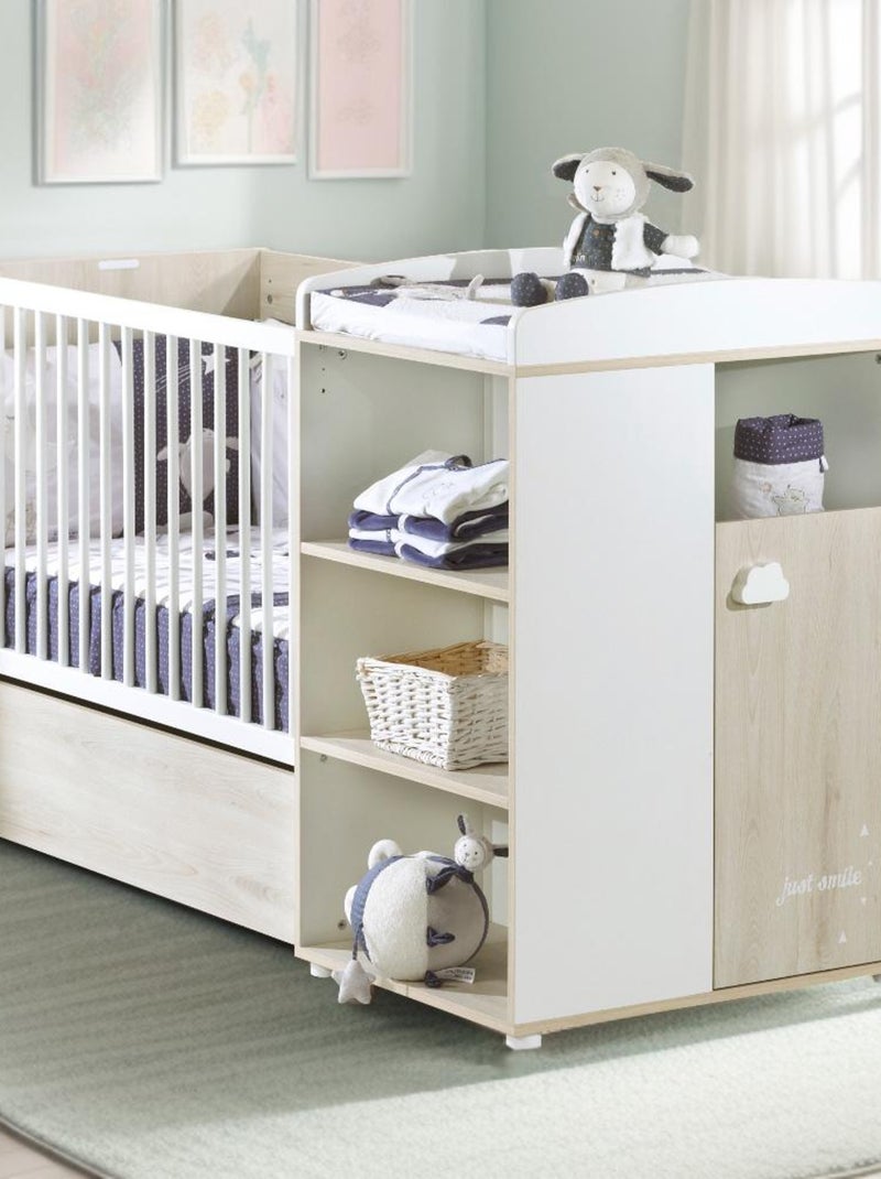 Lit combiné SMILE - BABYPRICE Blanc - Kiabi