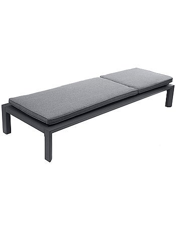 Lit de piscine double 5 positions inclinable en aluminium ÉVASION