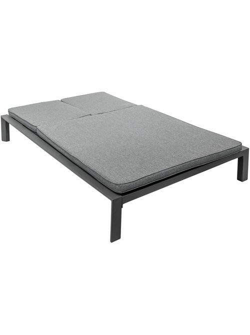 Lit de piscine double 5 positions inclinable en aluminium ÉVASION - Kiabi Lit de piscine double 5 positions inclinable en aluminium ÉVASION - Kiabi