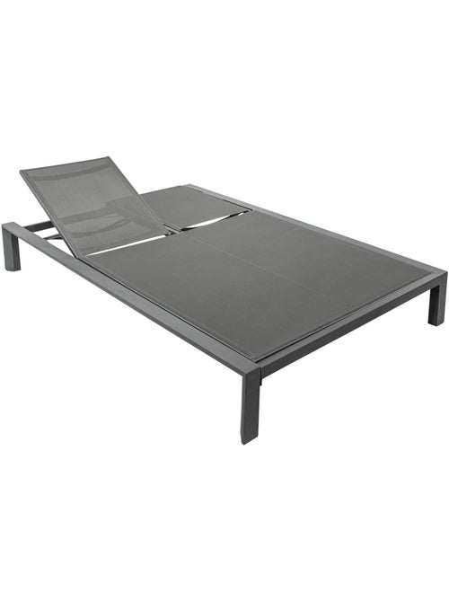 Lit de piscine double 5 positions inclinable en aluminium ÉVASION - Kiabi Lit de piscine double 5 positions inclinable en aluminium ÉVASION - Kiabi