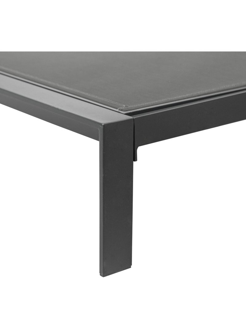 Lit de piscine double 5 positions inclinable en aluminium ÉVASION gris anthracite - Kiabi