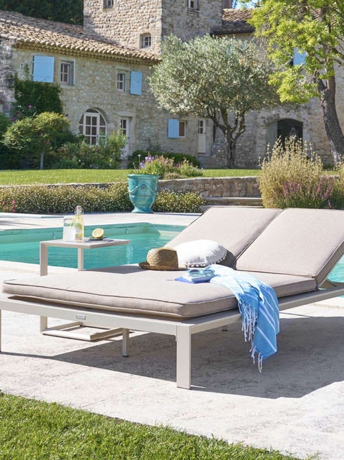 Lit de piscine double en aluminium EVASION - Kiabi