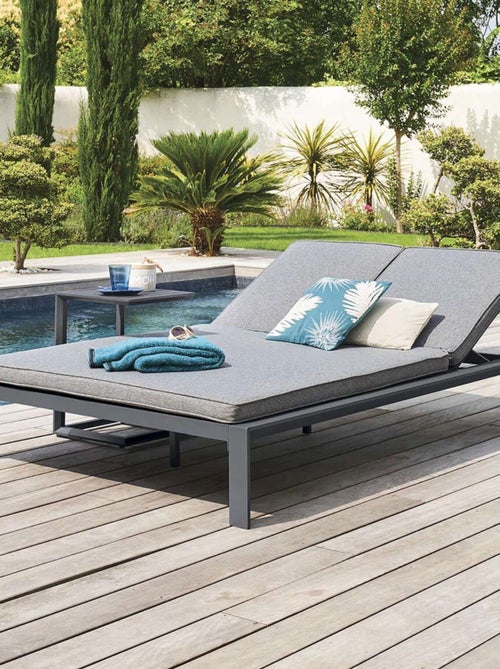 Lit de piscine double en aluminium EVASION - Kiabi