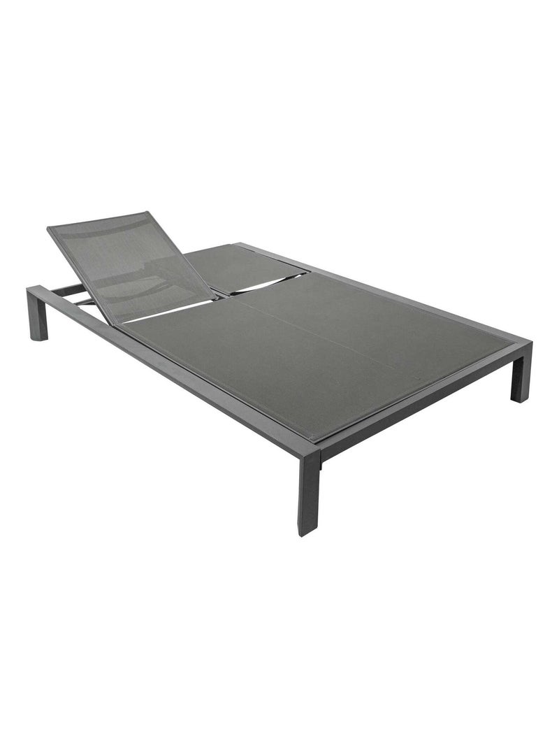 Lit de piscine double en aluminium EVASION Gris foncé - Kiabi