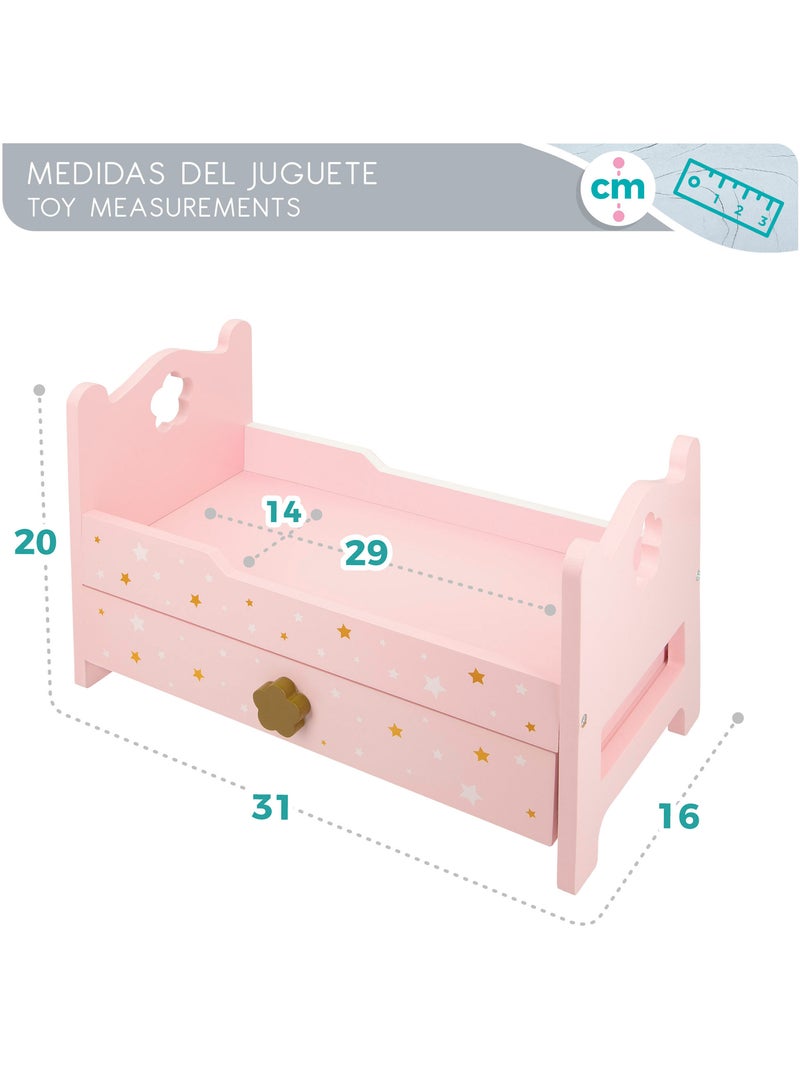 Lit de poupée en bois WOOMAX N/A - Kiabi