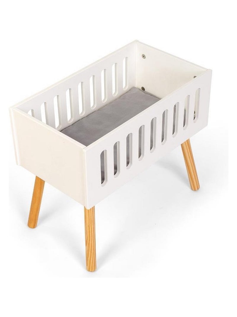 Lit de poupées en bois Blanc - Kiabi