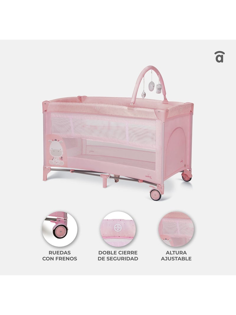 Lit de voyage Baby Lion Complete Duo Gris - Kiabi
