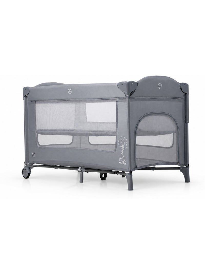 Lit de voyage cododo Together Asalvo Gris - Kiabi