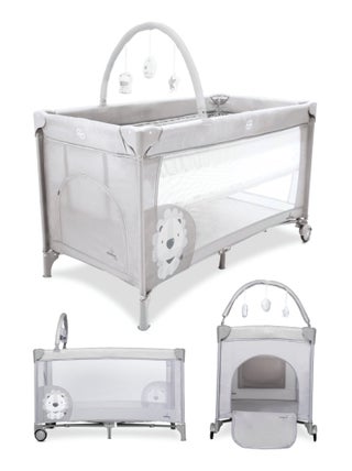 Lit de voyage compact, convient de la naissance à 15 kg, arche à jouets - Complet Duo Baby