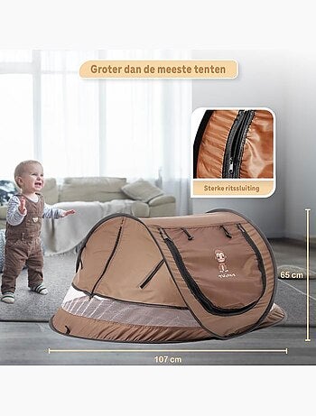 Lit de voyage enfant - tente pop-up nomade avec matelas - 107 x 65 x 45 cm - twinky