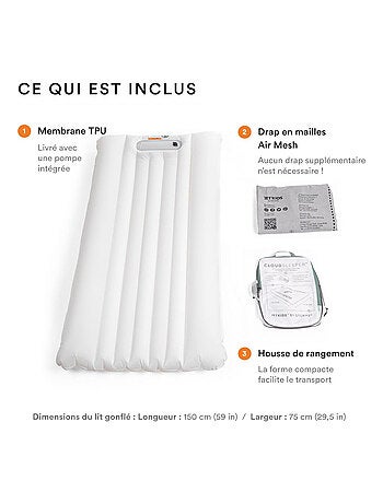 Lit de voyage enfant gonflable CloudSleeper™ JetKids™ by Stokke®