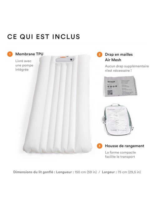 Lit de voyage enfant gonflable CloudSleeper™ JetKids™ by Stokke® - Kiabi