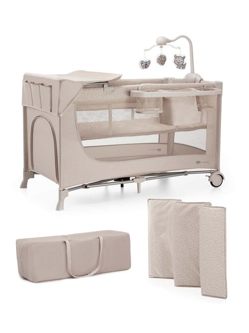 Lit de voyage et parc bébé pliable avec accessoires pratiques - Kiabi