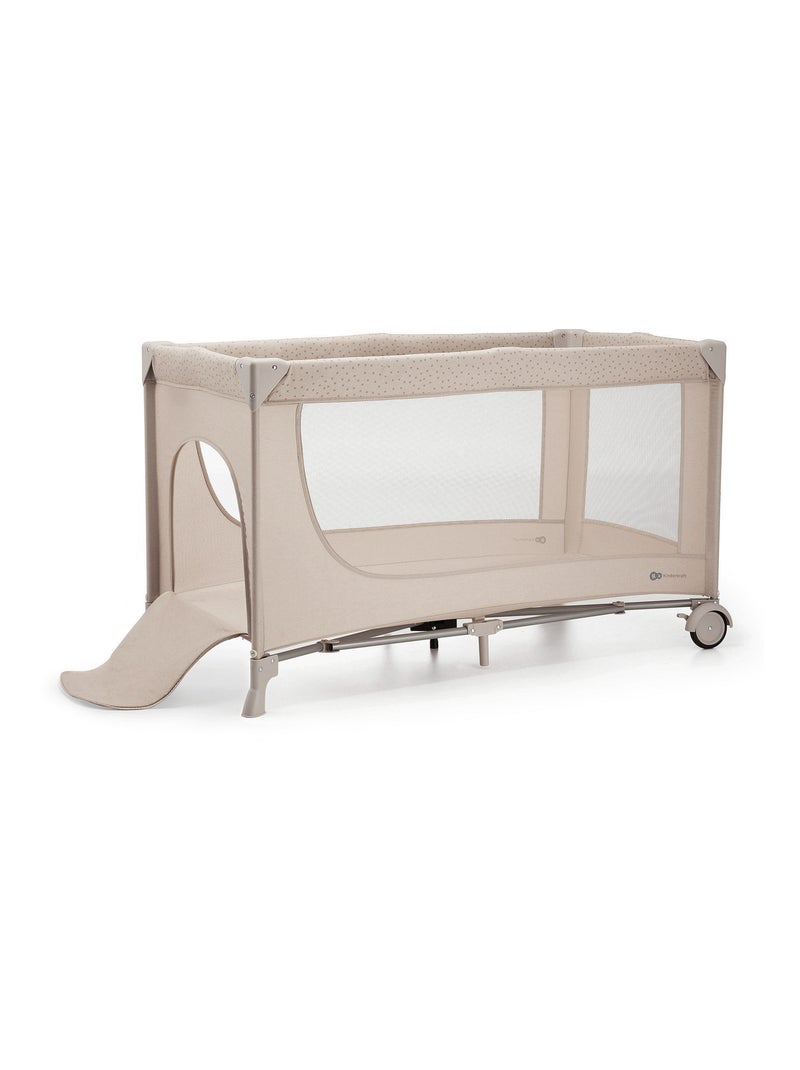 Lit de voyage pliant pour bebe parc securise et confort Beige - Kiabi