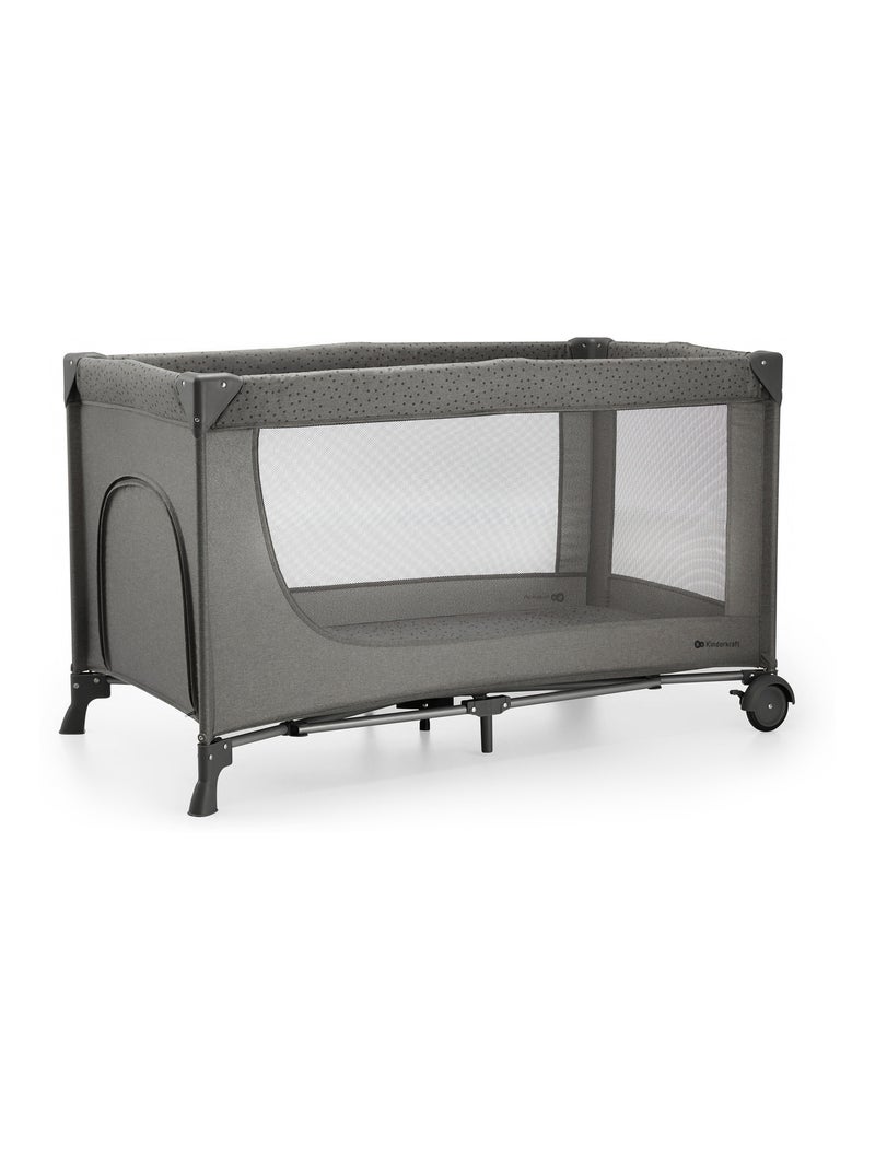 Lit de voyage pliant pour bebe parc securise et confort Gris foncé - Kiabi