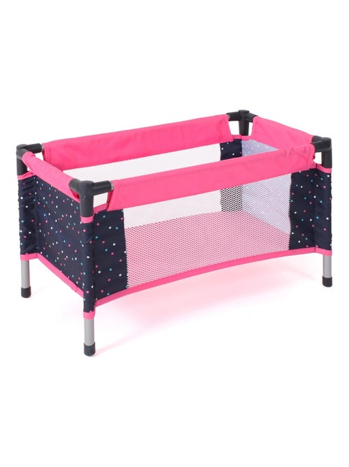 Lit de voyage pour poupées Rose à pois - Kiabi