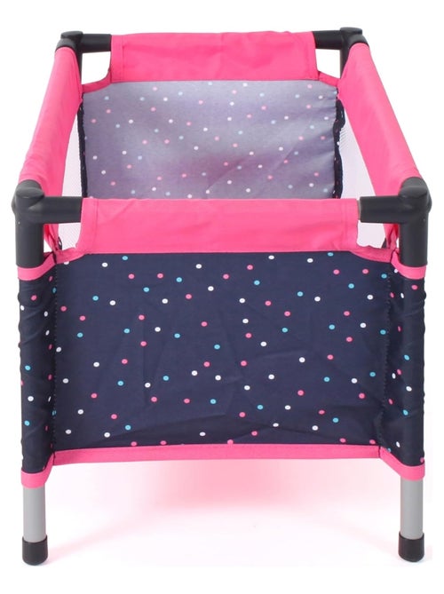 Lit de voyage pour poupées Rose à pois - Kiabi
