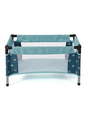 Lit de voyage pour poupées Sternchen turquoise