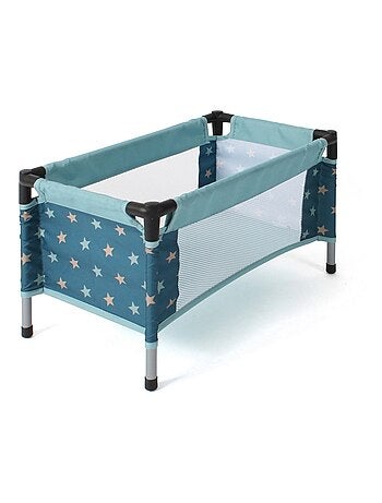 Lit de voyage pour poupées Sternchen turquoise