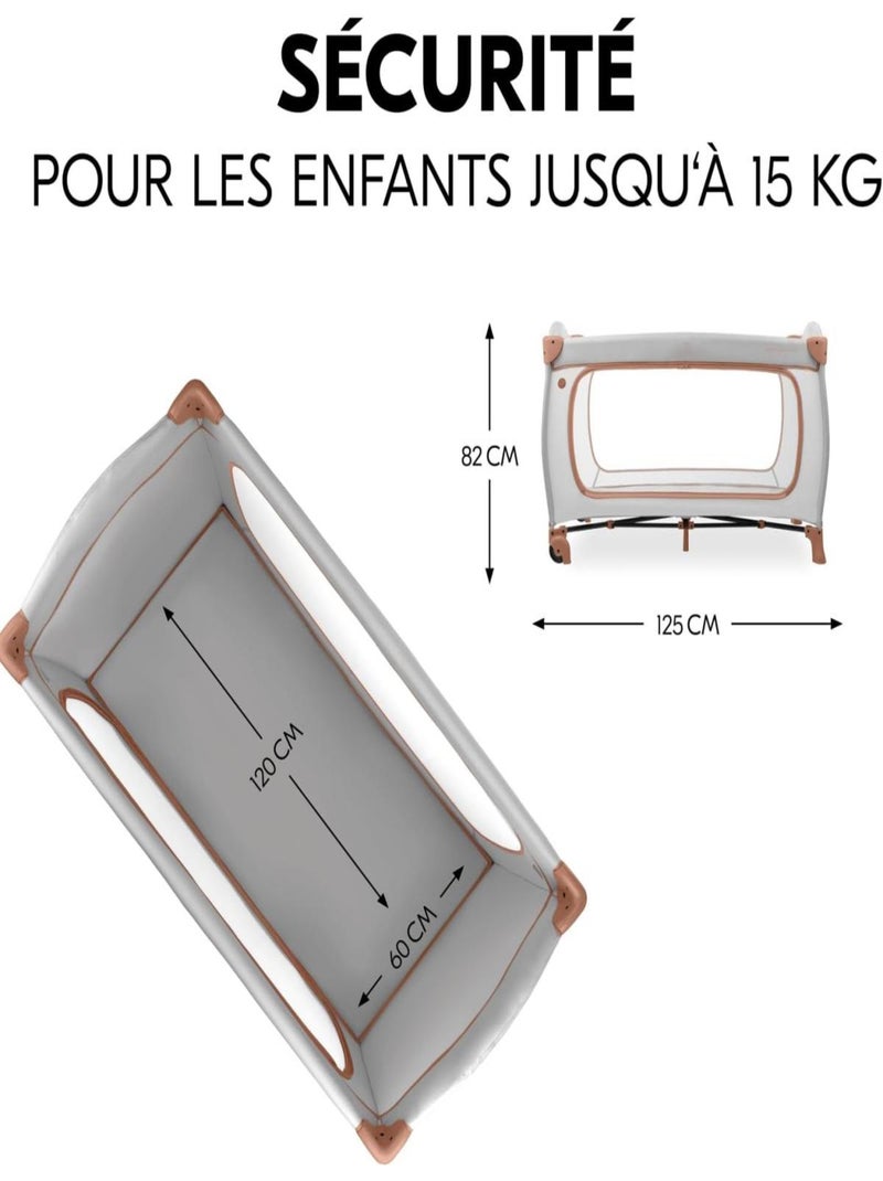 Lit de voyage Sleep N Play Go Plus Liège Marron - Kiabi