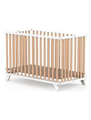 Lit d'enfant Mayla - blanc et bois naturel
