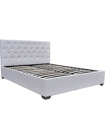 Lit double avec coffre