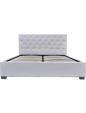 Lit double avec coffre