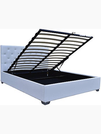 Lit double avec coffre