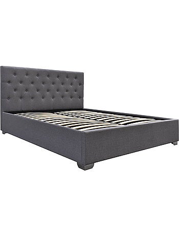 Lit double avec coffre