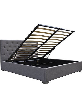 Lit double avec coffre