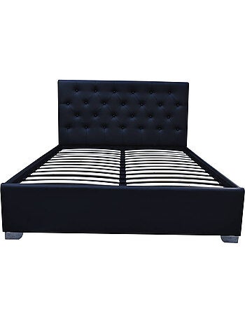 Lit double avec coffre