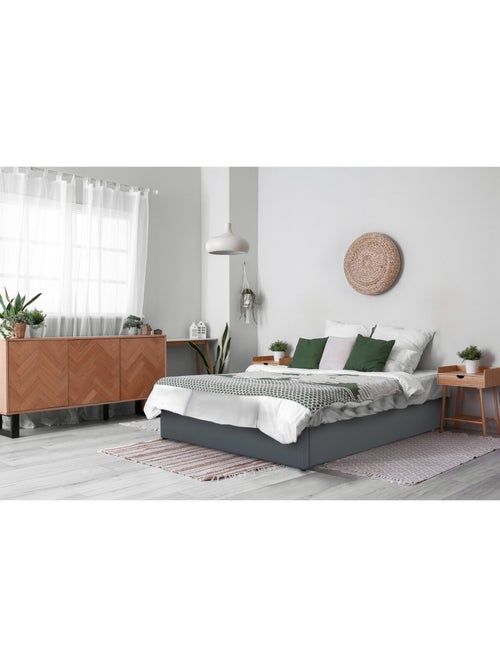 Lit double en PVC avec coffre - Kiabi