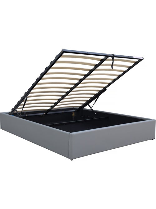 Lit double en PVC avec coffre - Kiabi