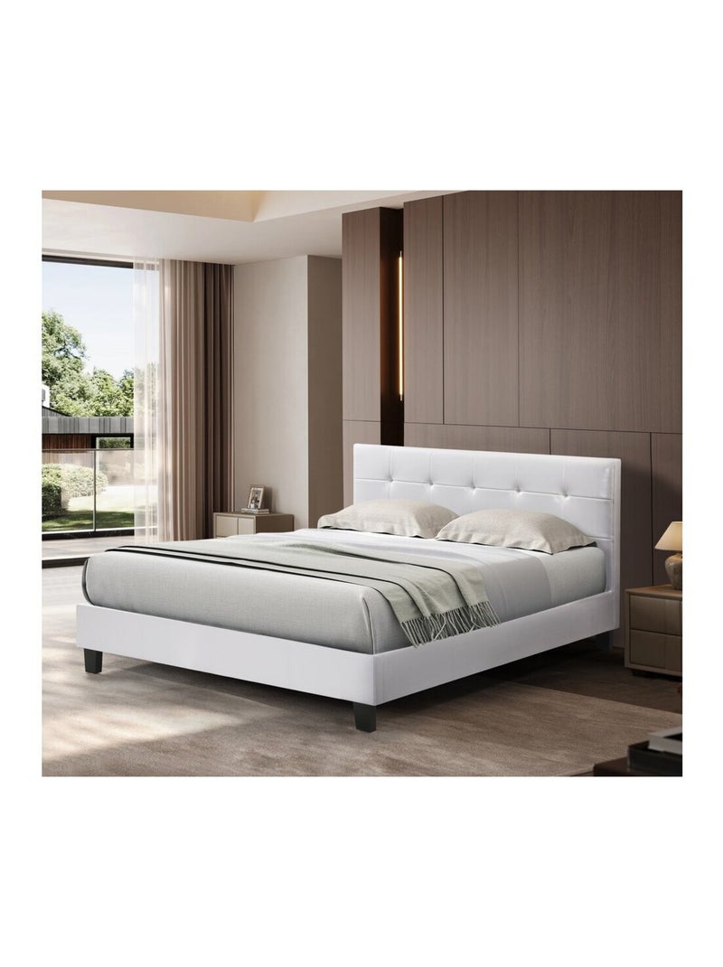 Lit double en pvc Blanc - Kiabi
