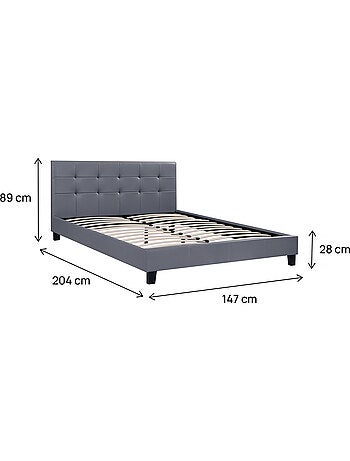 Lit double en pvc