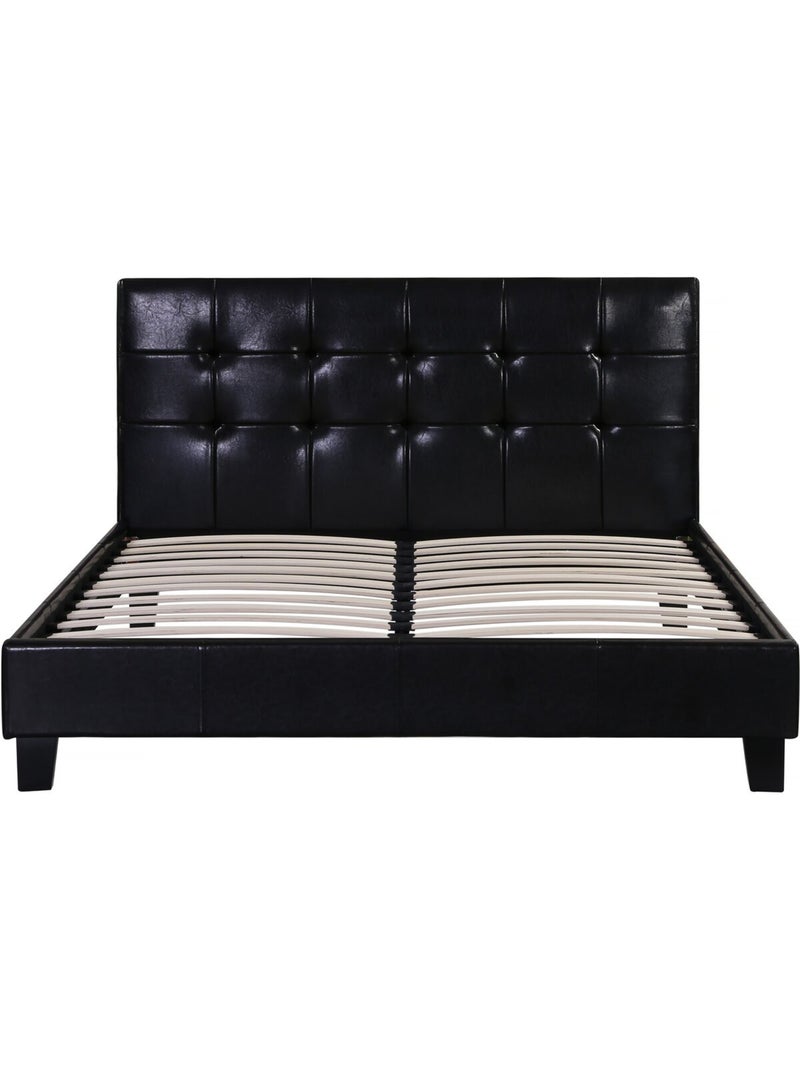 Lit double en pvc Noir Noir - Kiabi